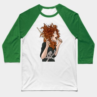 Wren's Drummer Hair Baseball T-Shirt